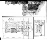 Oconto County Outline Map, Lena, Mosling - Below, Oconto County 1912 Microfilm
